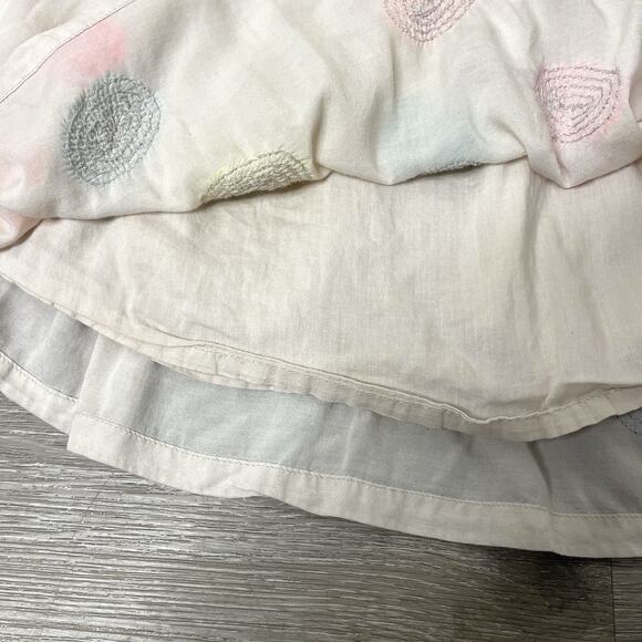 Mini Boden Girls Skirt 10-12Y Viscose Lined Pastel Sequin Embroidered Dot India - Picture 3 of 5